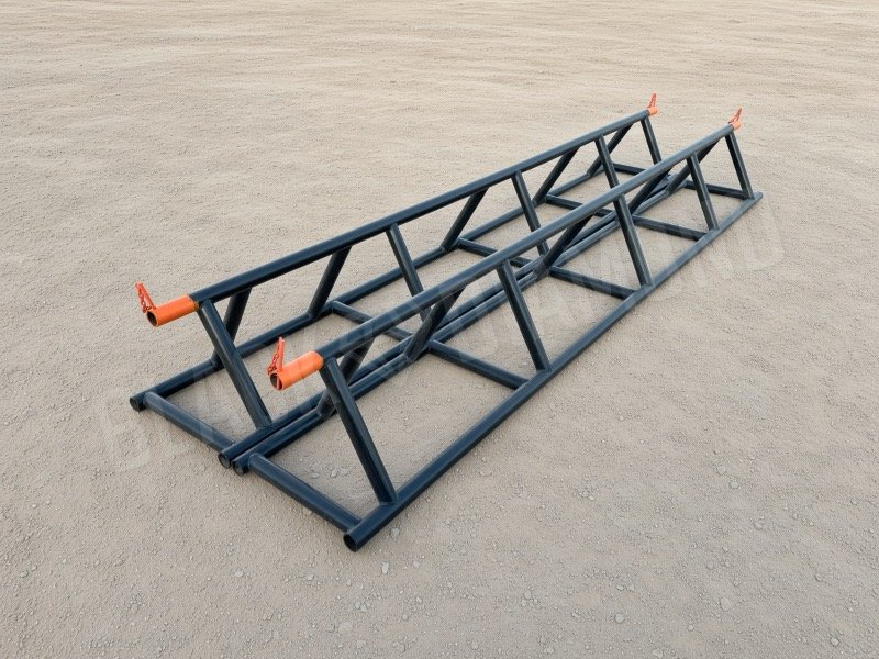 Triangular pipe racks (5" steel tubing)